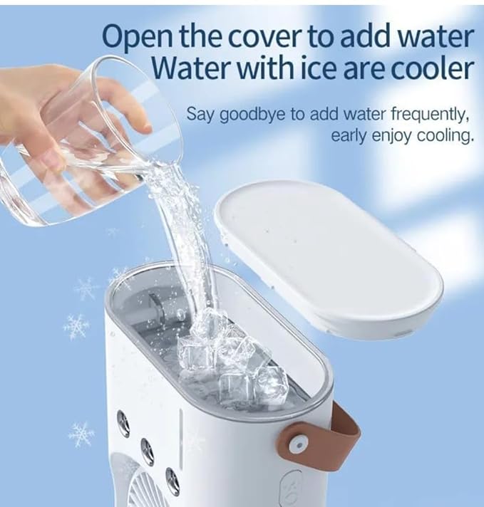 Portable Mini Air Cooler with Water &amp; Ice Cooling