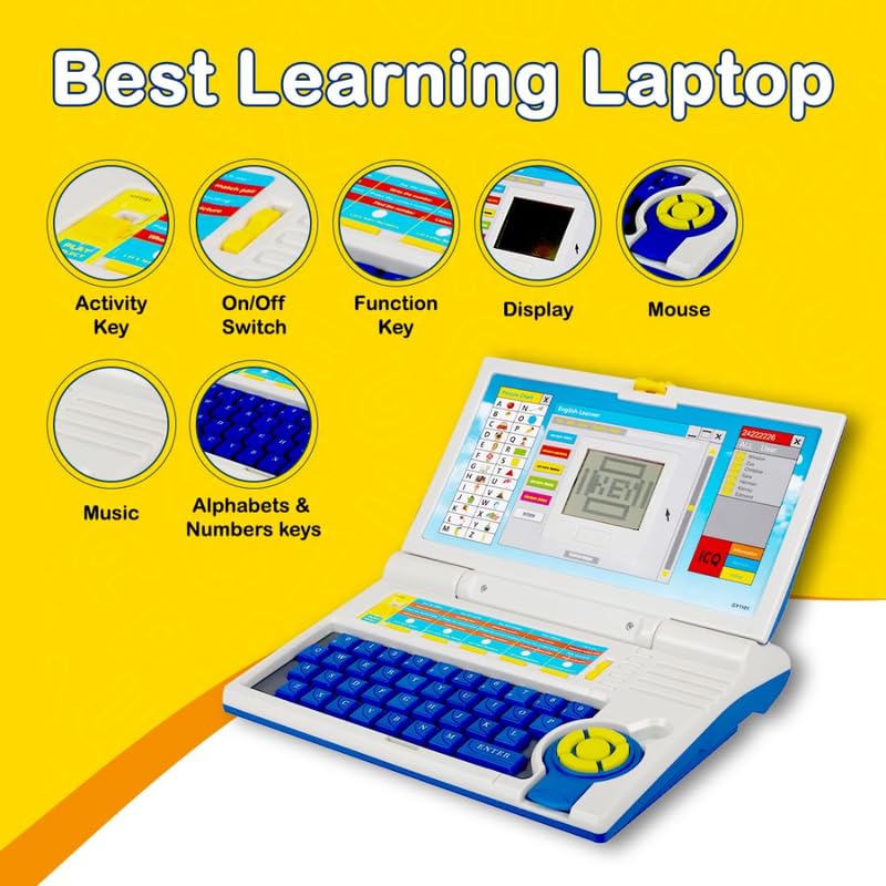 Multifunction Learning Laptop for Kids, Alphabet and Number