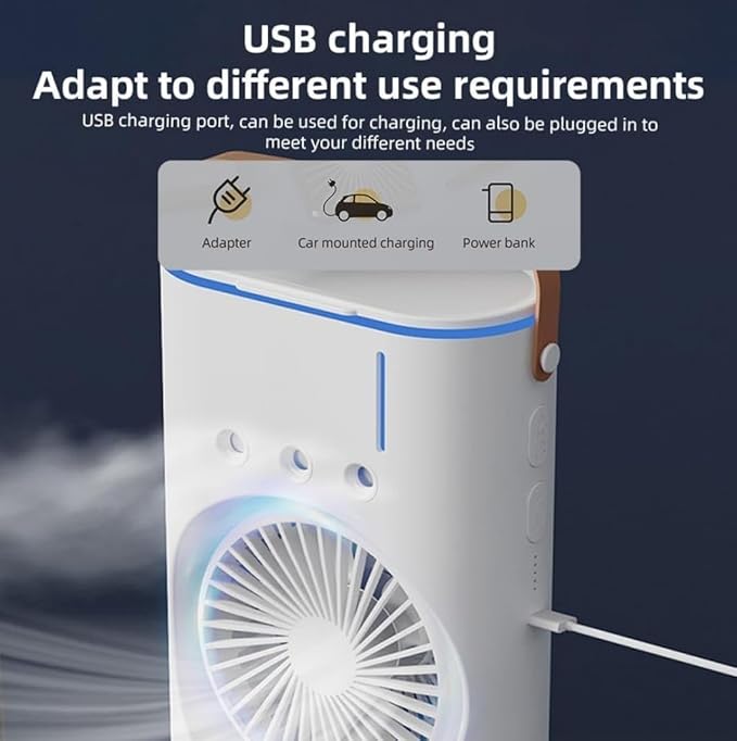 Portable Mini Air Cooler with Water &amp; Ice Cooling