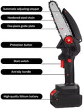 gaze me Mini Chainsaw Cordless Electric-Chain-Saw- 6 Inch Battery.