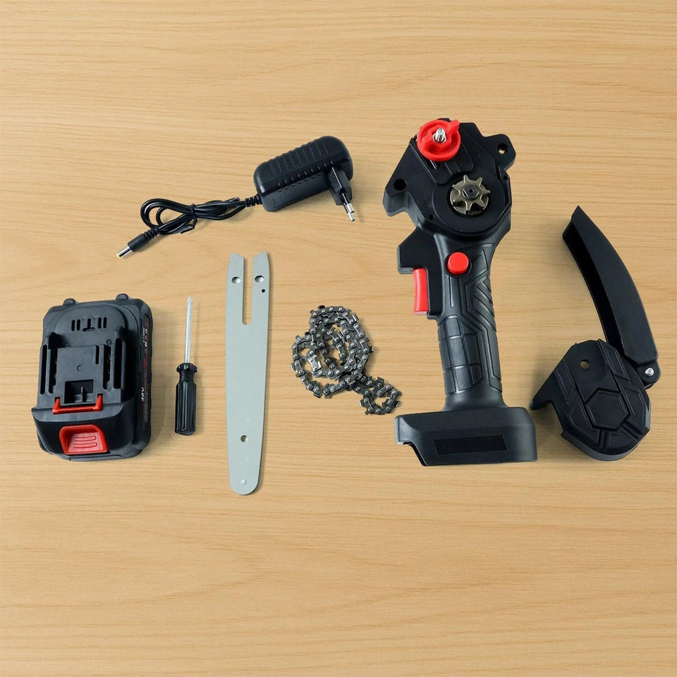 gaze me Mini Chainsaw Cordless Electric-Chain-Saw- 6 Inch Battery.