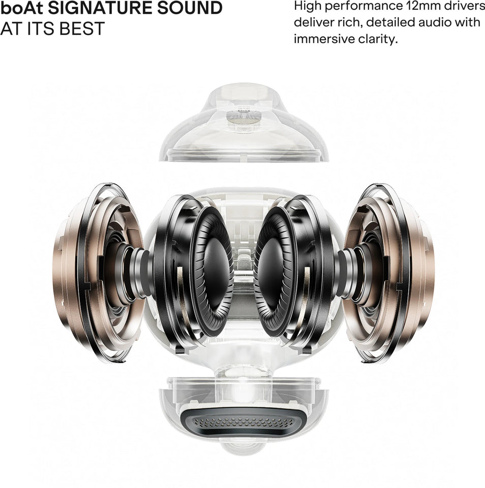 boAt Airdopes ProClip OWS Earbuds,Air Conduction Tech,52H Battery.
